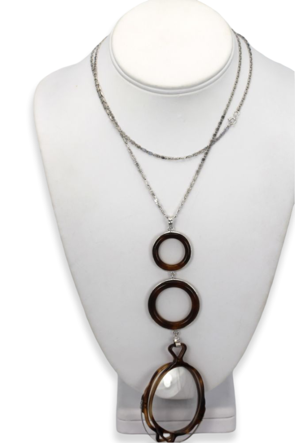 Vintage Horn Lorgnette With Sterling Silver - Fine Estate & Vintage Jewelry | Cris Notti Jewels